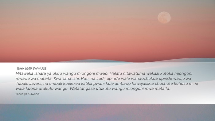 Isaya 66:19 SWHULB Bible Verse Image