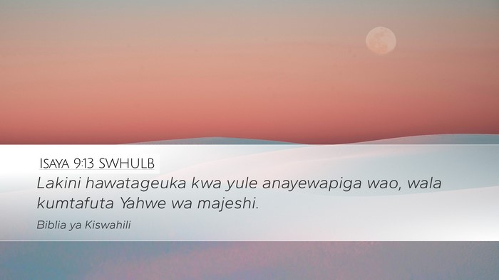 Isaya 9:13 SWHULB Bible Verse Image