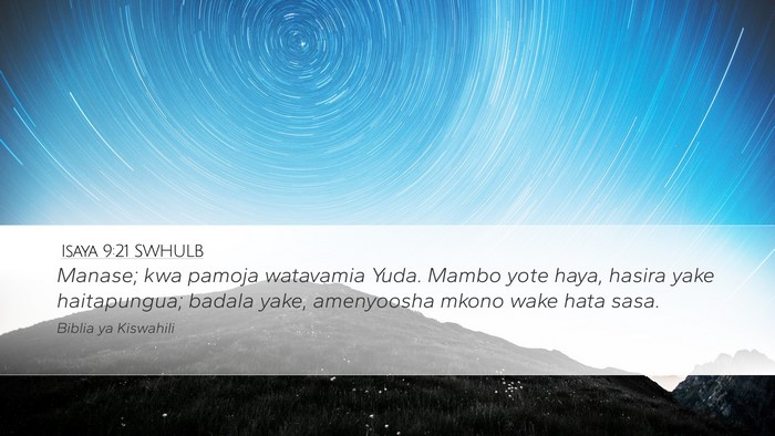 Isaya 9:21 SWHULB Bible Verse Image