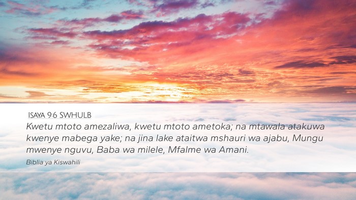 Isaya 9:6 SWHULB Bible Verse Image