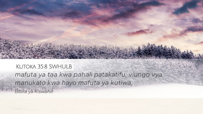 Kutoka 35:8 SWHULB Bible Verse Image