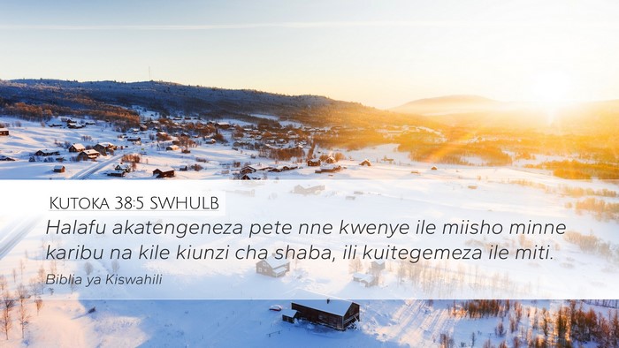 Kutoka 38:5 SWHULB Desktop Wallpaper - Halafu akatengeneza pete nne kwenye ile miisho - Desktop Bible Verse Wallpaper