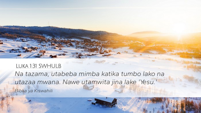 Luka 1:31 SWHULB Bible Verse Image