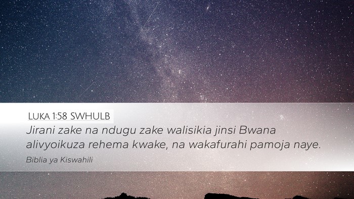 Luka 1:58 SWHULB Bible Verse Image