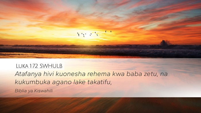 Luka 1:72 SWHULB Bible Verse Image