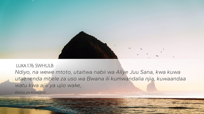 Luka 1:76 SWHULB Bible Verse Image