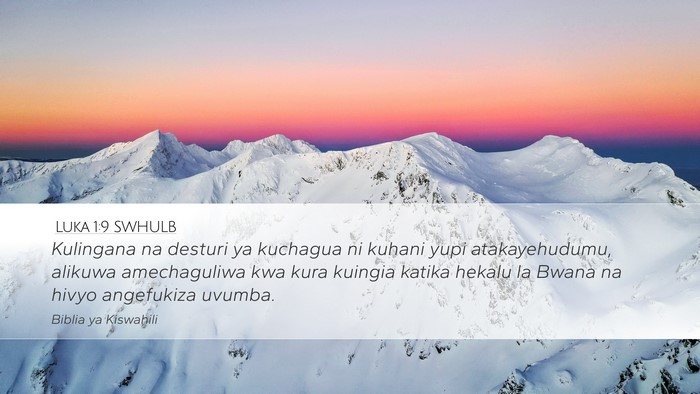 Luka 1:9 SWHULB Bible Verse Image