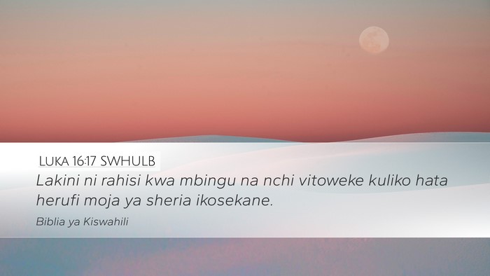 Luka 16:17 SWHULB Bible Verse Image