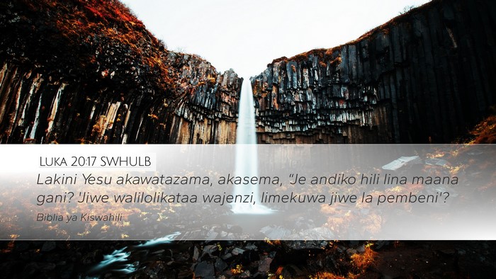 Luka 20:17 SWHULB Bible Verse Image