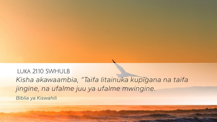 Luka 21:10 SWHULB Bible Verse Image