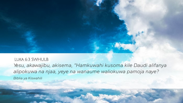 Luka 6:3 SWHULB Bible Verse Image