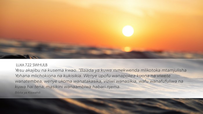 Luka 7:22 SWHULB Bible Verse Image