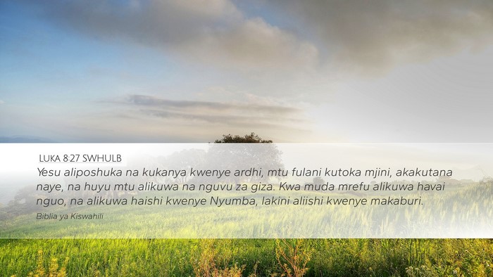 Luka 8:27 SWHULB Bible Verse Image
