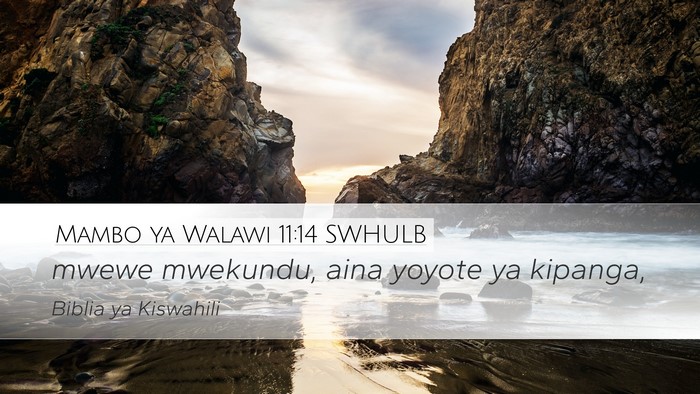 Mambo ya Walawi 11:14 SWHULB Desktop Wallpaper - mwewe mwekundu, aina yoyote ya - Desktop Bible Verse Wallpaper