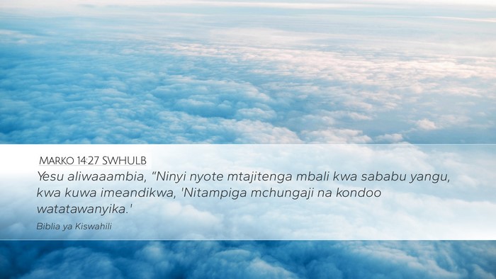 Marko 14:27 SWHULB Bible Verse Image