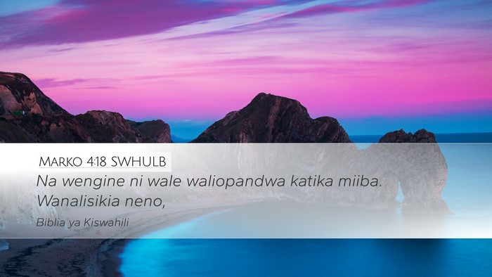 Marko 4:18 SWHULB Bible Verse Image