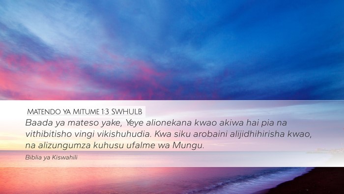 Matendo ya Mitume 1:3 SWHULB Bible Verse Image