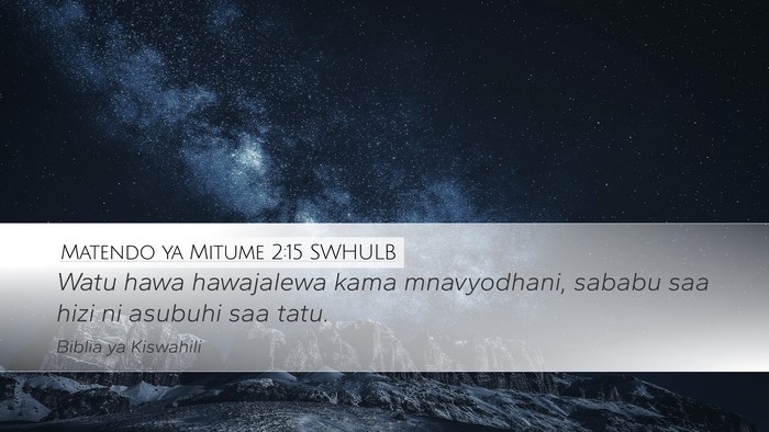 Matendo ya Mitume 2:15 SWHULB Bible Verse Image