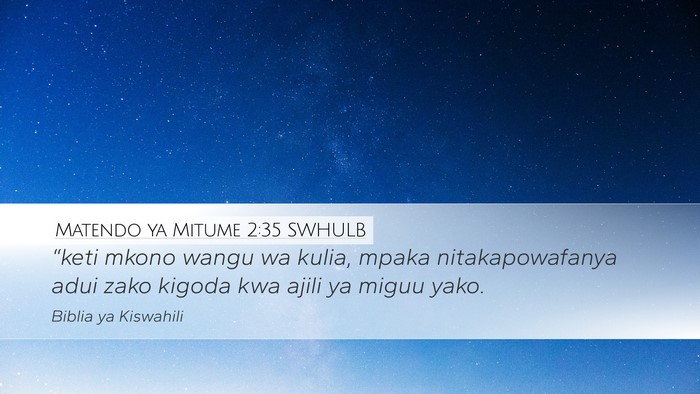 Matendo ya Mitume 2:35 SWHULB Bible Verse Image