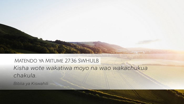 Matendo ya Mitume 27:36 SWHULB Bible Verse Image