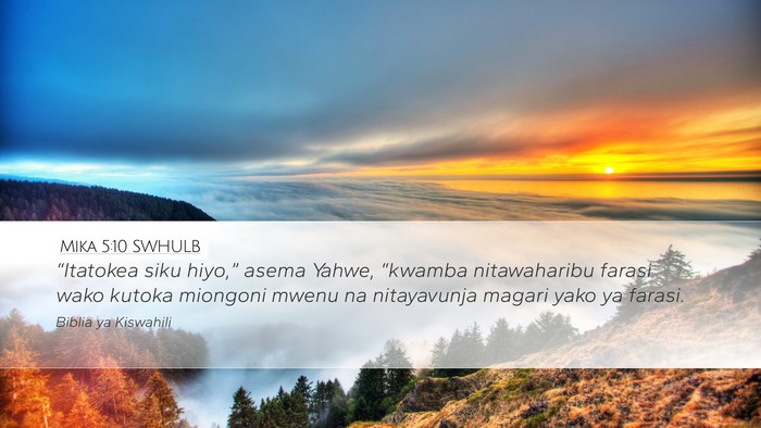 Mika 5:10 SWHULB Bible Verse Image