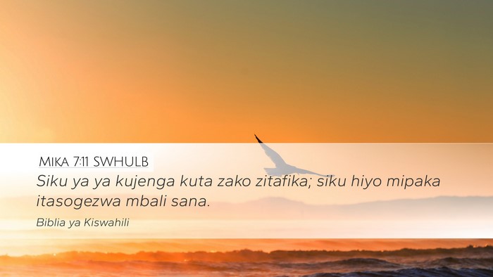 Mika 7:11 SWHULB Bible Verse Image