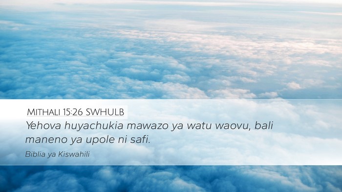 Mithali 15:26 SWHULB Bible Verse Image