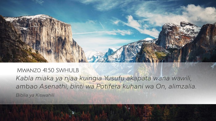 Mwanzo 41:50 SWHULB Bible Verse Image