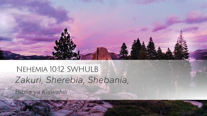 Nehemia 10:12 SWHULB Bible Verse Image
