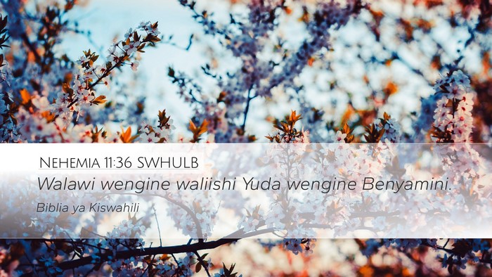 Nehemia 11:36 SWHULB Bible Verse Image