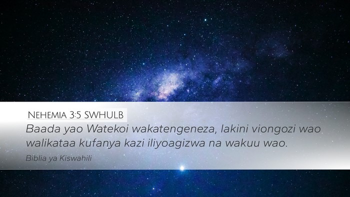 Nehemia 3:5 SWHULB Bible Verse Image