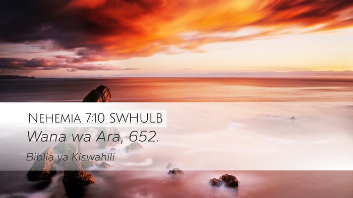 Nehemia 7:10 SWHULB Desktop Wallpaper - Wana wa Ara, - Desktop Bible Verse Wallpaper