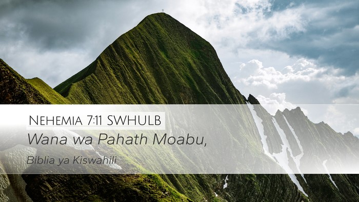 Nehemia 7:11 SWHULB Bible Verse Image