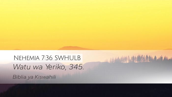 Nehemia 7:36 SWHULB Bible Verse Image