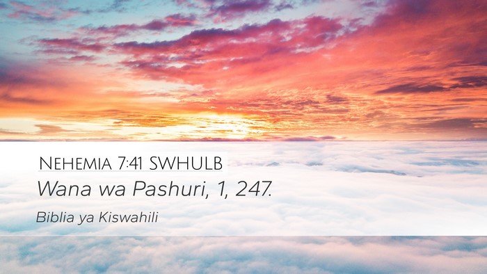 Nehemia 7:41 SWHULB Bible Verse Image
