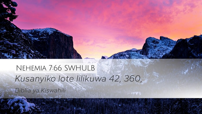 Nehemia 7:66 SWHULB Bible Verse Image
