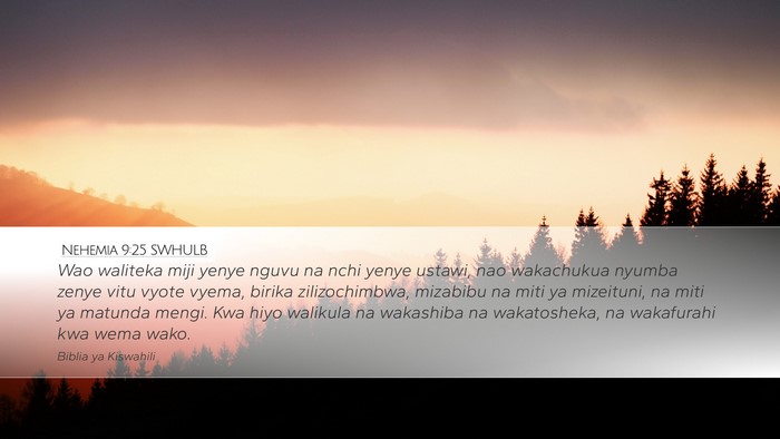 Nehemia 9:25 SWHULB Bible Verse Image