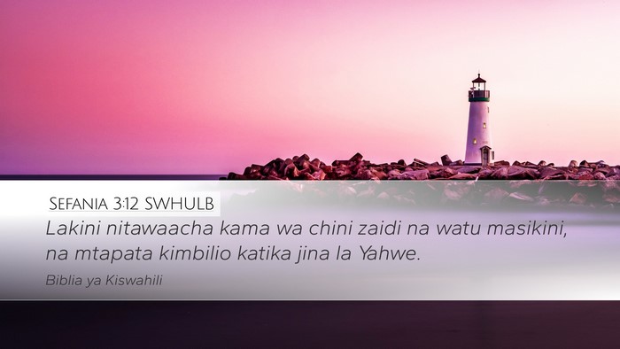Sefania 3:12 SWHULB Bible Verse Image