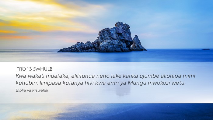 Tito 1:3 SWHULB Bible Verse Image