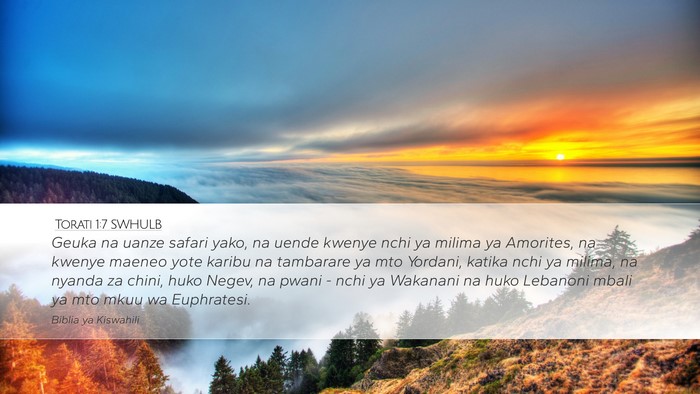 Torati 1:7 SWHULB Bible Verse Image