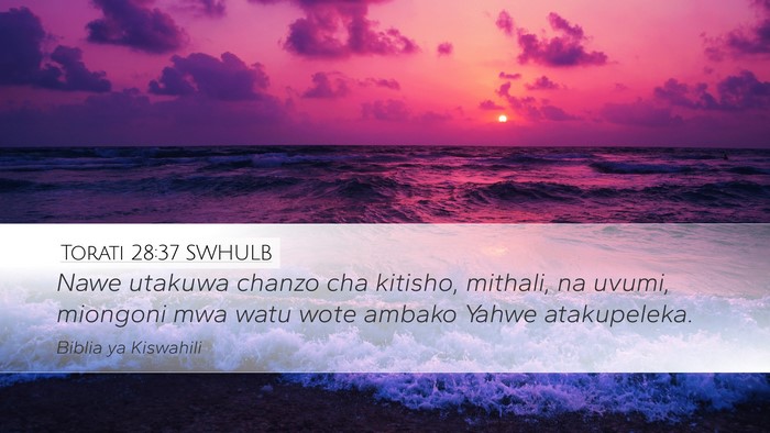 Torati 28:37 SWHULB Bible Verse Image