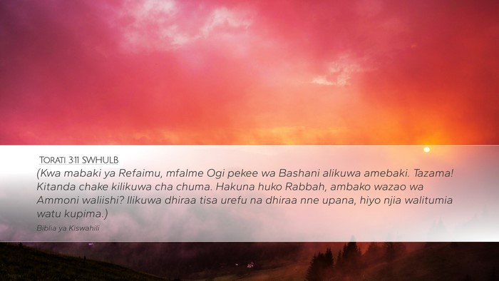 Torati 3:11 SWHULB Bible Verse Image