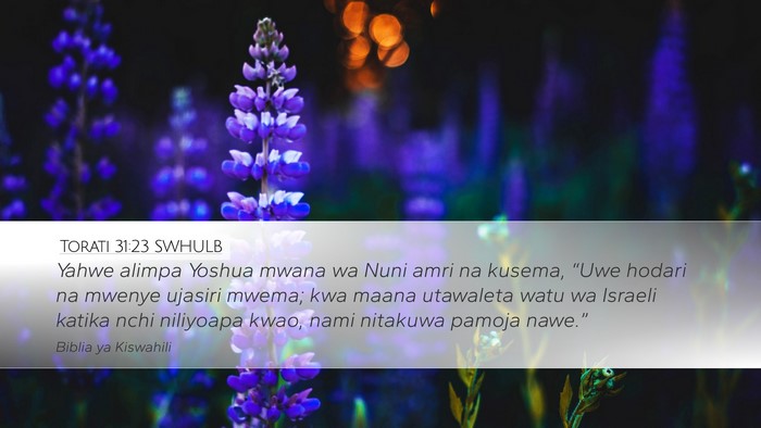 Torati 31:23 SWHULB Bible Verse Image