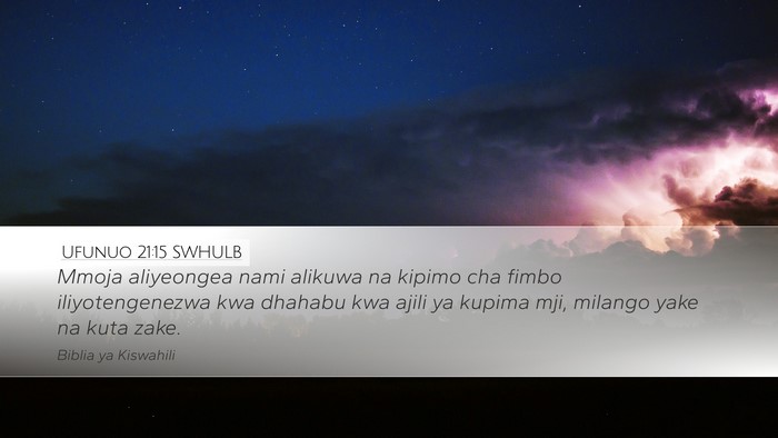 Ufunuo 21:15 SWHULB Bible Verse Image