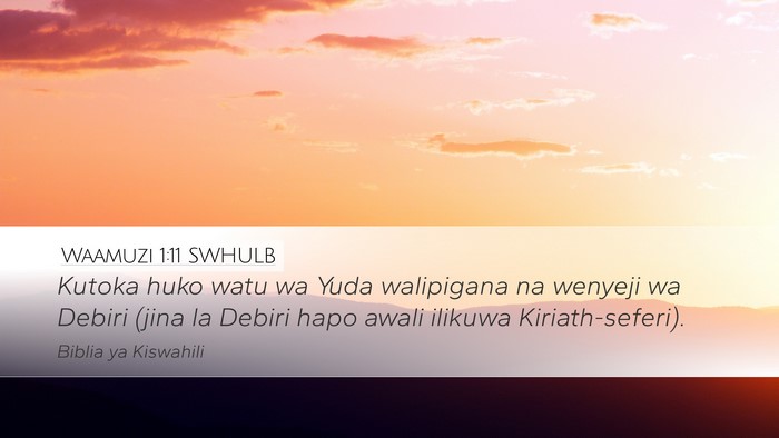 Waamuzi 1:11 SWHULB Bible Verse Image