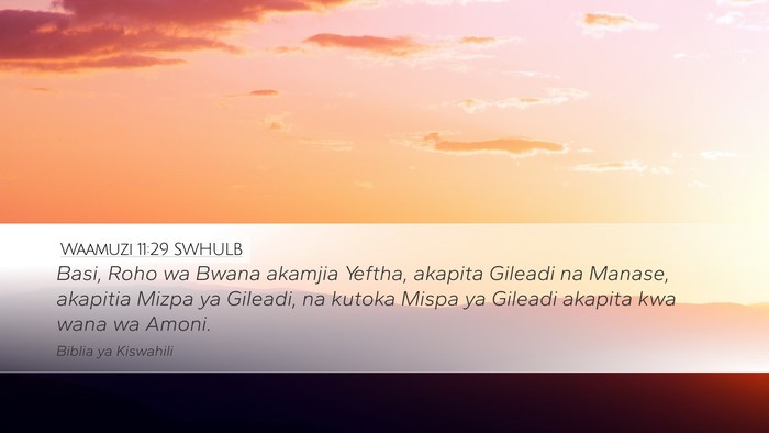 Waamuzi 11:29 SWHULB Bible Verse Image