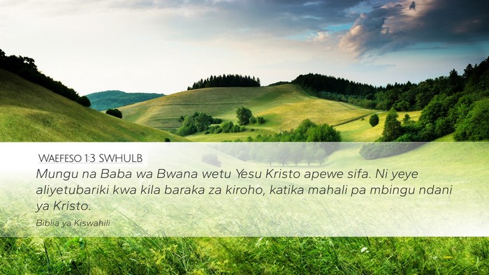 Waefeso 1:3 SWHULB Bible Verse Image
