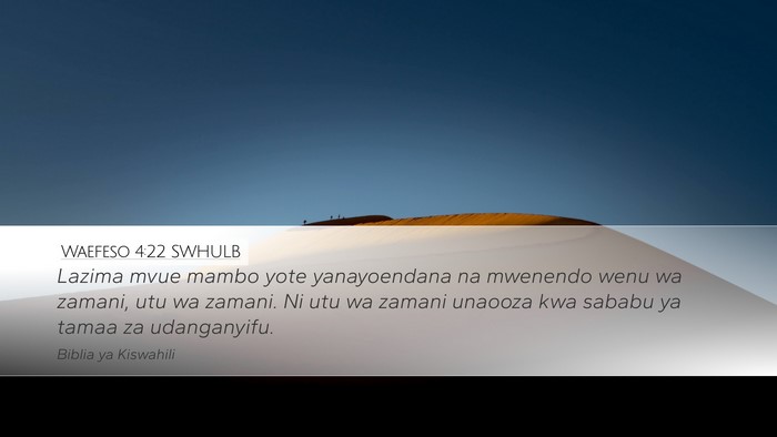 Waefeso 4:22 SWHULB Bible Verse Image
