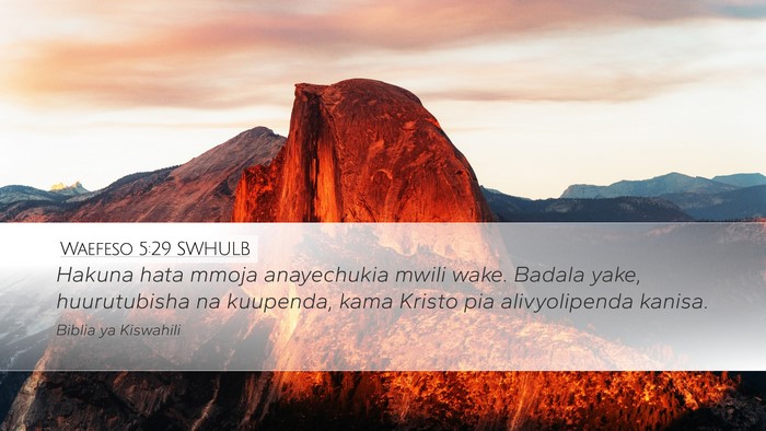 Waefeso 5:29 SWHULB Bible Verse Image