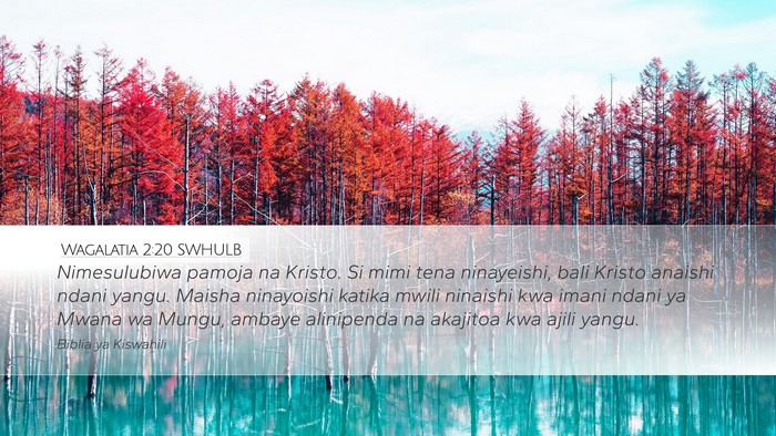 Wagalatia 2:20 SWHULB Bible Verse Image